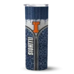 customized-illinois-fighting-illini-sparkle-drip-blue-skinny-tumbler-best-selling.webp