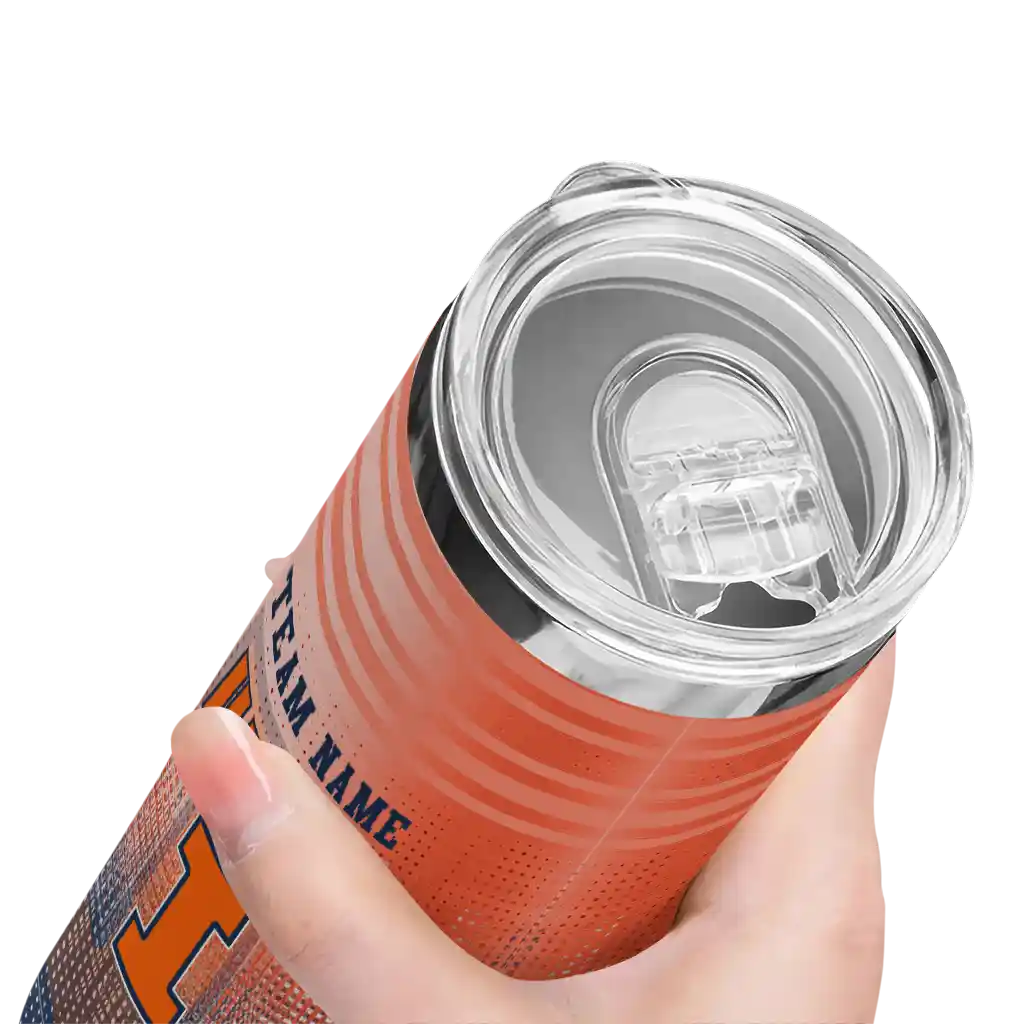 customized-illinois-fighting-illini-swirl-texture-blue-skinny-tumbler-high-quality.webp