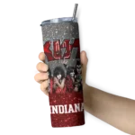 customized-indiana-hoosiers-kiss-band-cream-skinny-tumbler-best-selling.webp