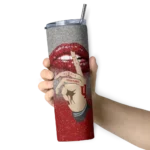 customized-indiana-hoosiers-sparkle-lips-red-skinny-tumbler-best-selling.webp