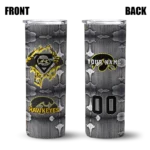 customized-iowa-hawkeyes-chevron-v-black-gray-skinny-tumbler-best-selling.webp