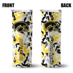 customized-iowa-hawkeyes-claw-marks-black-white-skinny-tumbler-best-selling.webp
