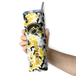 customized-iowa-hawkeyes-claw-marks-black-white-skinny-tumbler-best-selling.webp