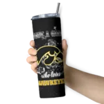customized-iowa-hawkeyes-rose-romance-black-skinny-tumbler-best-selling.webp