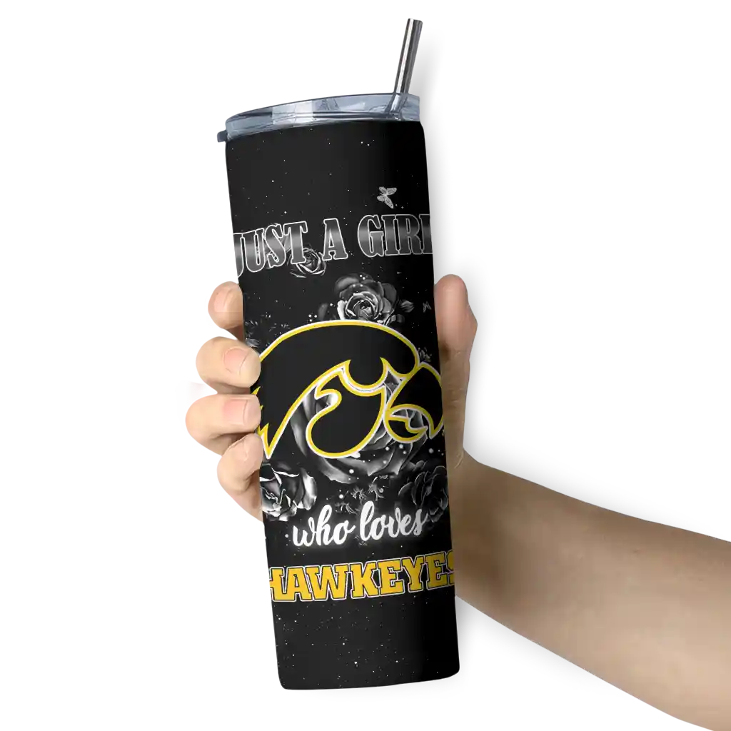customized-iowa-hawkeyes-rose-romance-black-skinny-tumbler-premium-grade.webp