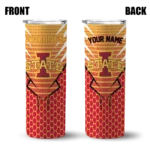 customized-iowa-state-cyclones-chevron-stripes-red-skinny-tumbler-best-selling.webp