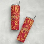 customized-iowa-state-cyclones-metallic-grid-red-skinny-tumbler-best-selling.webp