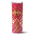 customized-iowa-state-cyclones-monogram-burst-red-white-skinny-tumbler-best-selling.webp