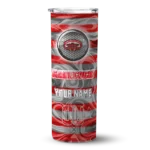 customized-jacksonville-state-gamecocks-patterned-waves-red-skinny-tumbler-best-selling.webp