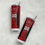 customized-jacksonville-state-gamecocks-stacked-diamond-red-skinny-tumbler-best-selling.webp