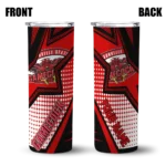 customized-jacksonville-state-gamecocks-web-stripes-red-white-skinny-tumbler-best-selling.webp