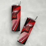 customized-jacksonville-state-gamecocks-web-stripes-red-white-skinny-tumbler-best-selling.webp