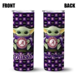 customized james madison dukes yoda cozy purple black skinny tumbler best selling 1 2.webp