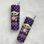customized james madison dukes yoda cozy purple black skinny tumbler best selling 1 2.webp