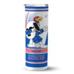 customized-kansas-jayhawks-snoopy-dog-blue-white-skinny-tumbler-best-selling-1.webp