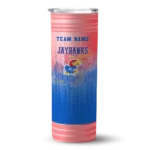 customized-kansas-jayhawks-swirl-texture-blue-skinny-tumbler-best-selling-1.webp
