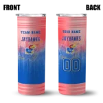 customized-kansas-jayhawks-swirl-texture-blue-skinny-tumbler-best-selling-1.webp