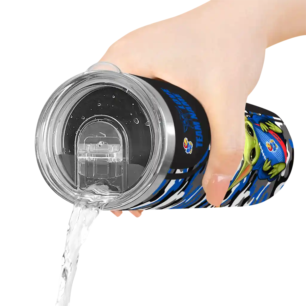 customized-kansas-jayhawks-yoda-camo-blue-black-skinny-tumbler-latest-model.webp