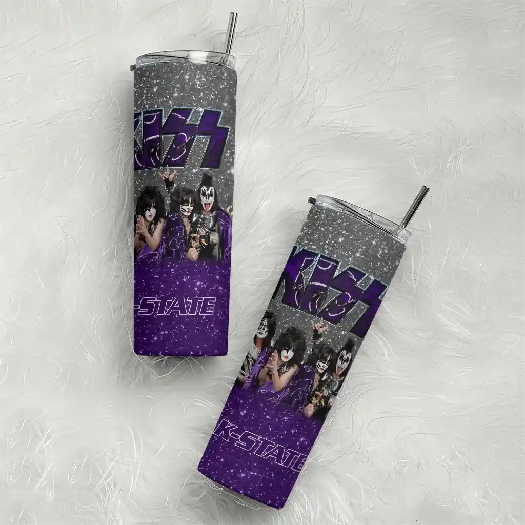 customized-kansas-state-wildcats-kiss-band-grey-skinny-tumbler-top-rated-1.webp