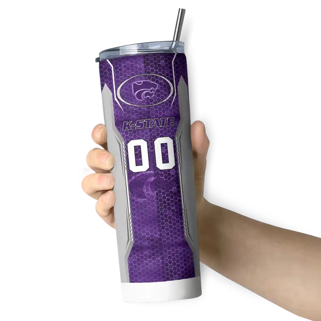 customized-kansas-state-wildcats-stacked-diamond-purple-skinny-tumbler-premium-grade.webp