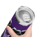 customized-kansas-state-wildcats-superman-emblem-purple-black-skinny-tumbler-best-selling.webp