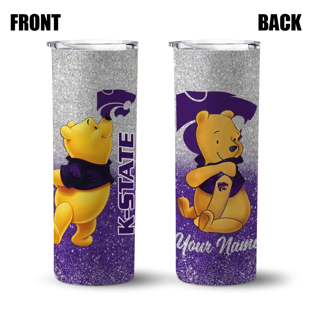 customized-kansas-state-wildcats-winnie-the-pooh-purple-gray-skinny-tumbler-fashion-forward-1.webp