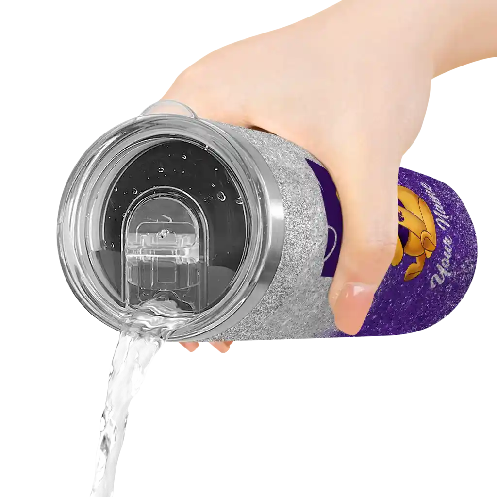 customized-kansas-state-wildcats-winnie-the-pooh-purple-gray-skinny-tumbler-latest-model-1.webp