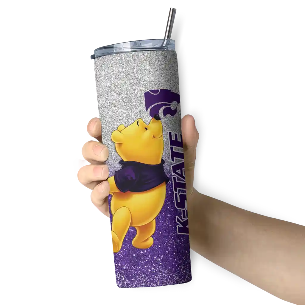 customized-kansas-state-wildcats-winnie-the-pooh-purple-gray-skinny-tumbler-premium-grade-1.webp