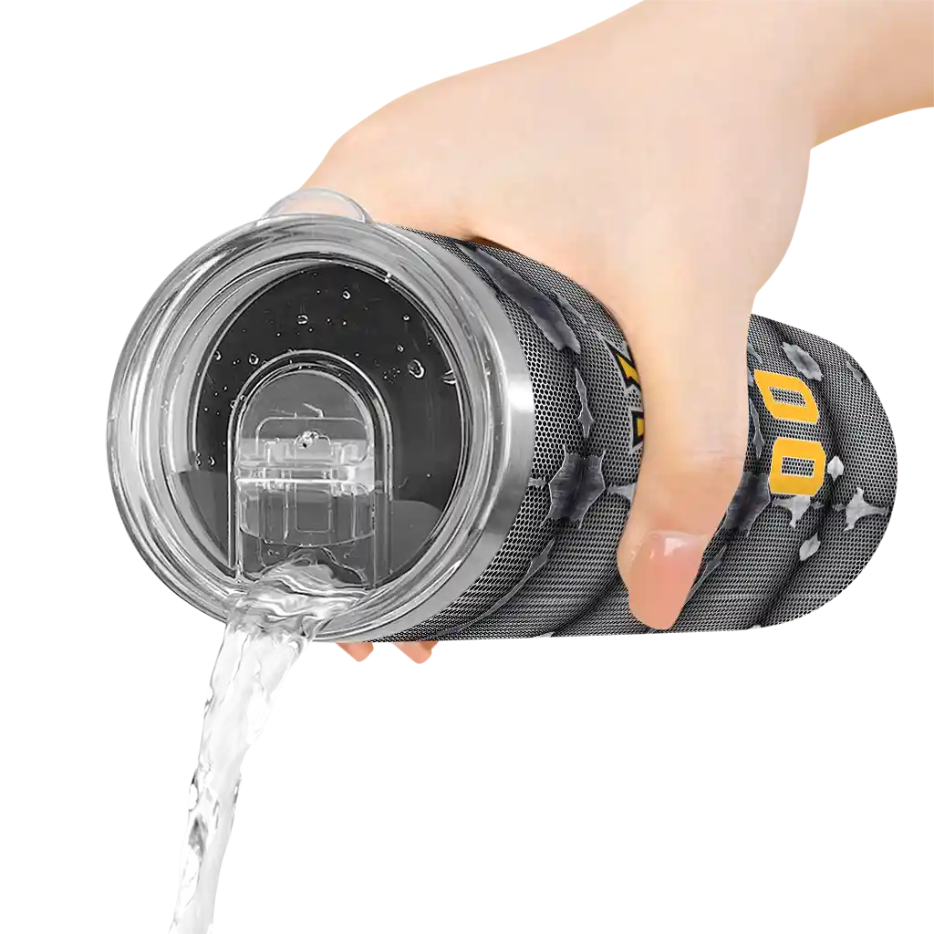 customized-kennesaw-state-owls-chevron-v-gold-gray-skinny-tumbler-latest-model.webp
