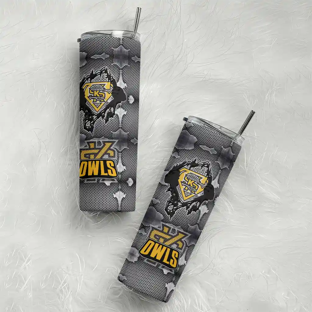 customized-kennesaw-state-owls-chevron-v-gold-gray-skinny-tumbler-top-rated.webp