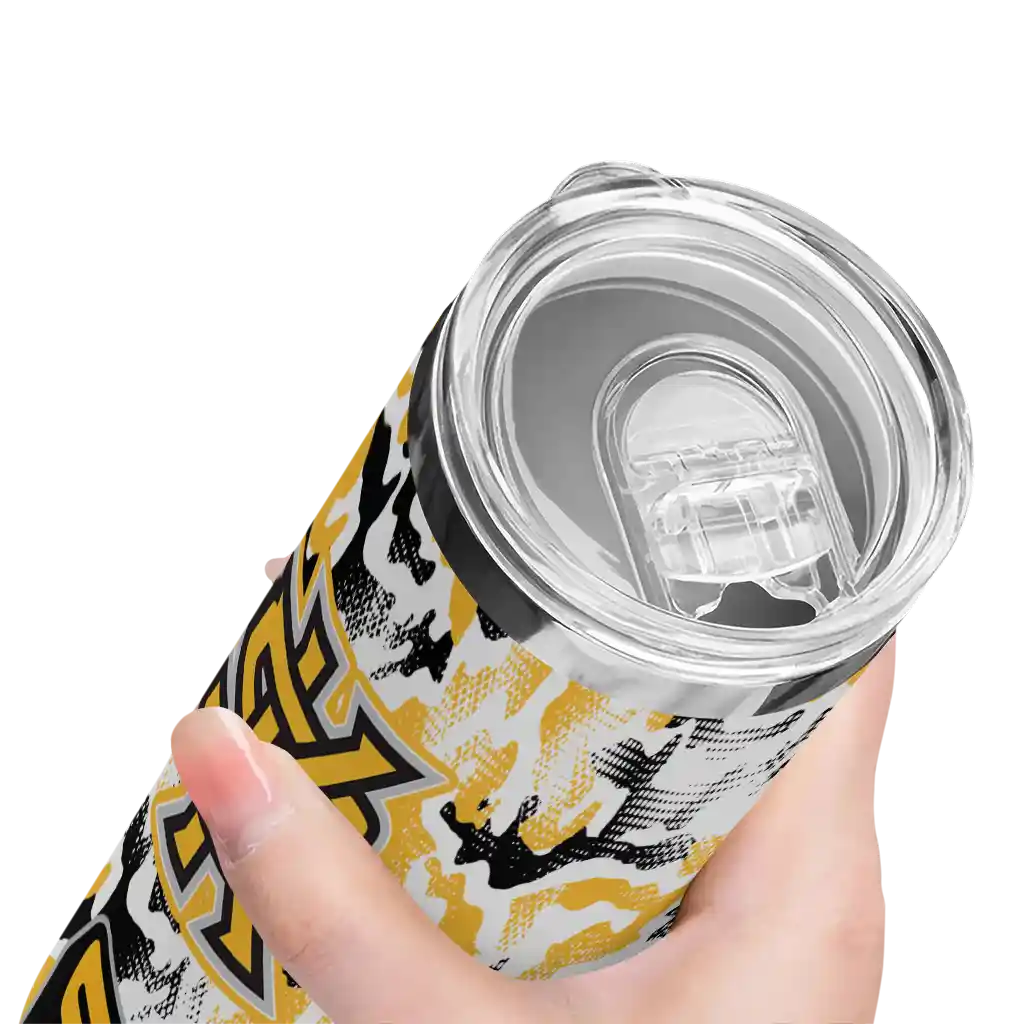 customized-kennesaw-state-owls-claw-marks-gold-white-skinny-tumbler-high-quality.webp