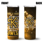 customized-kennesaw-state-owls-rose-romance-gold-black-skinny-tumbler-best-selling.webp