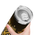 customized-kennesaw-state-owls-rose-romance-gold-black-skinny-tumbler-best-selling.webp