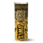 customized-kennesaw-state-owls-spiral-burst-print-gold-skinny-tumbler-best-selling.webp