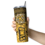 customized-kennesaw-state-owls-spiral-burst-print-gold-skinny-tumbler-best-selling.webp