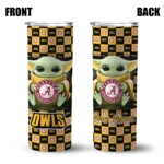 customized-kennesaw-state-owls-yoda-cozy-gold-black-skinny-tumbler-best-selling-1.webp