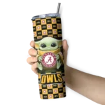 customized-kennesaw-state-owls-yoda-cozy-gold-black-skinny-tumbler-best-selling.webp
