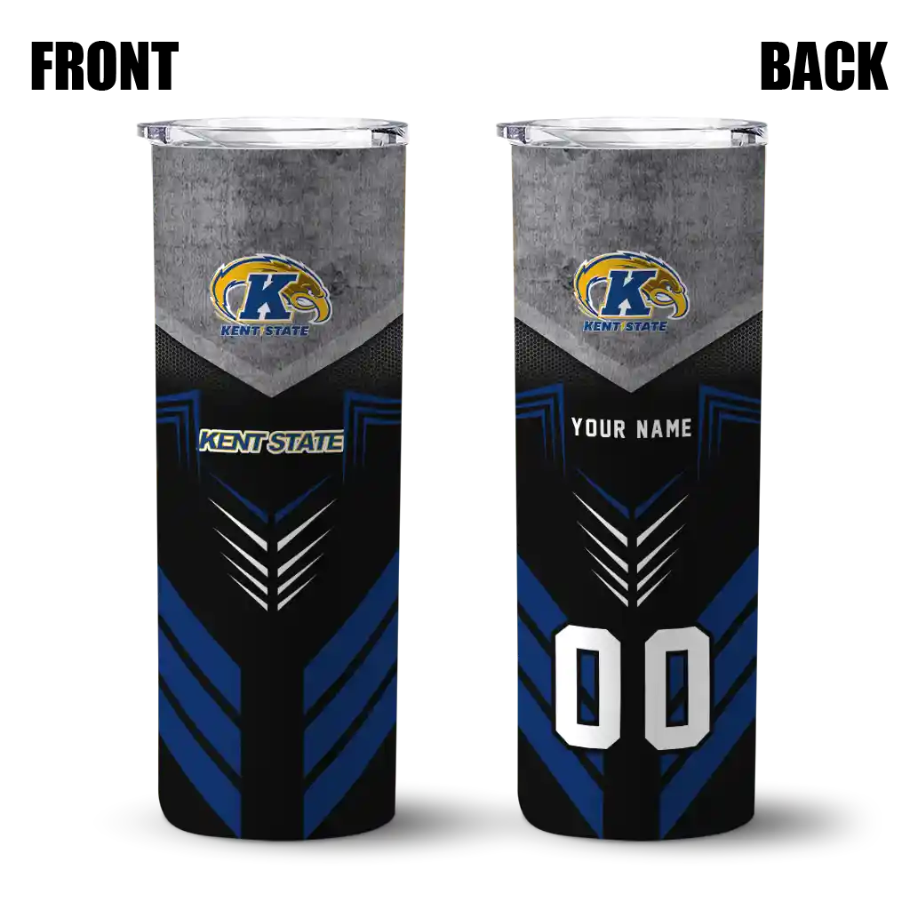 customized-kent-state-golden-flashes-hexagon-honeycomb-navy-blue-black-skinny-tumbler-fashion-forward.webp