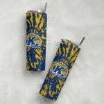 customized-kent-state-golden-flashes-metallic-grid-navy-blue-skinny-tumbler-best-selling.webp
