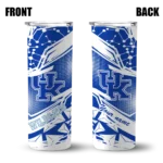 customized-kentucky-wildcats-helmet-clash-blue-skinny-tumbler-best-selling.webp