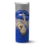 customized-kentucky-wildcats-sparkle-lips-blue-skinny-tumbler-best-selling.webp