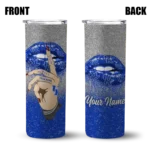 customized-kentucky-wildcats-sparkle-lips-blue-skinny-tumbler-best-selling-1.webp