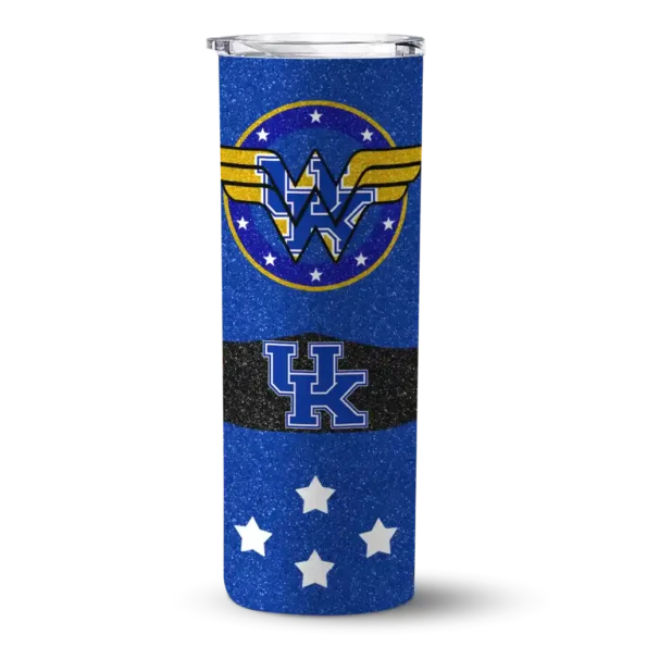customized kentucky wildcats star cluster blue skinny tumbler best selling