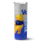 customized-kentucky-wildcats-winnie-the-pooh-blue-gray-skinny-tumbler-best-selling.webp