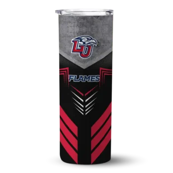 Customized Liberty Flames Hexagon Honeycomb Red Black Skinny Tumbler