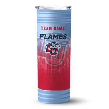 Customized Liberty Flames Swirl Texture Red Skinny Tumbler