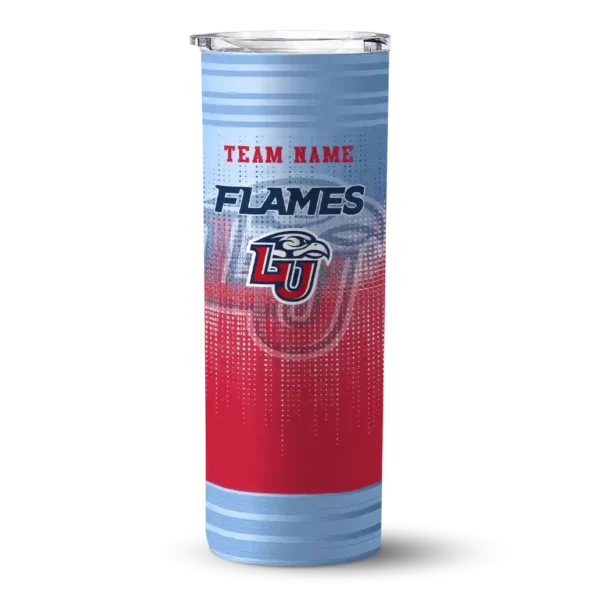 customized liberty flames swirl texture red skinny tumbler best selling