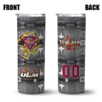 customized-louisiana-monroe-warhawks-chevron-v-red-gray-skinny-tumbler-best-selling.webp