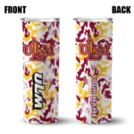 customized-louisiana-monroe-warhawks-claw-marks-red-white-skinny-tumbler-best-selling.webp