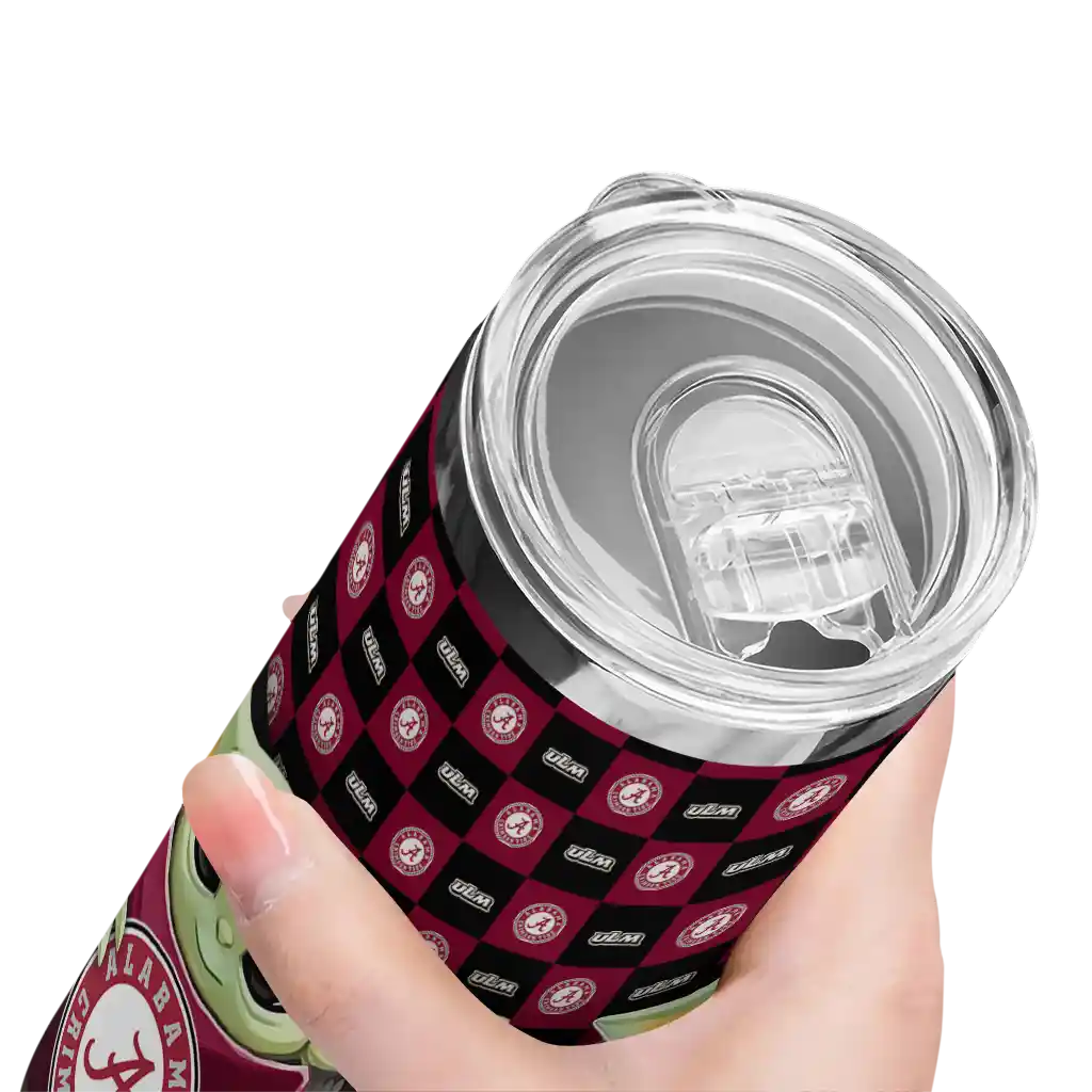customized-louisiana-monroe-warhawks-yoda-cozy-red-black-skinny-tumbler-high-quality.webp